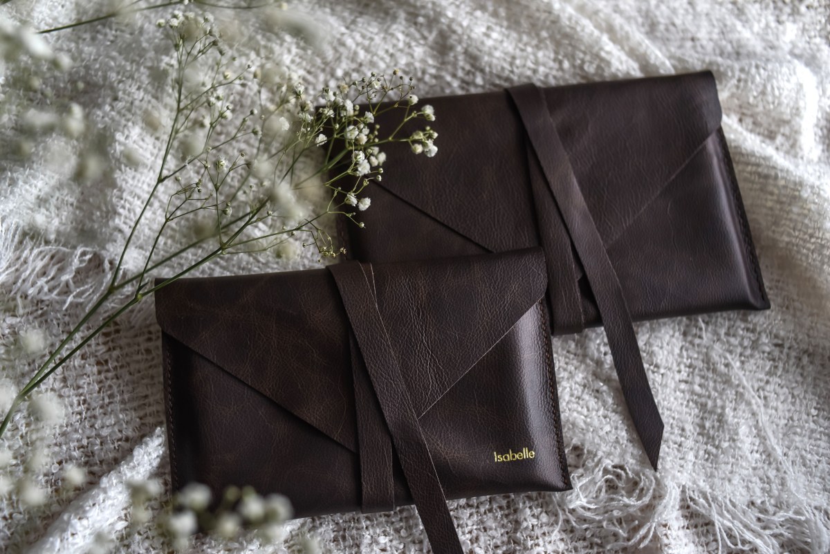 Leather Print Envelope