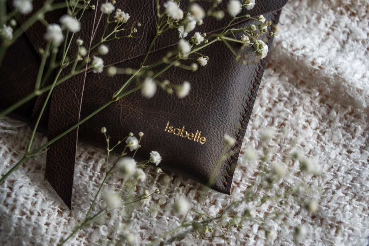 Leather Print Envelope