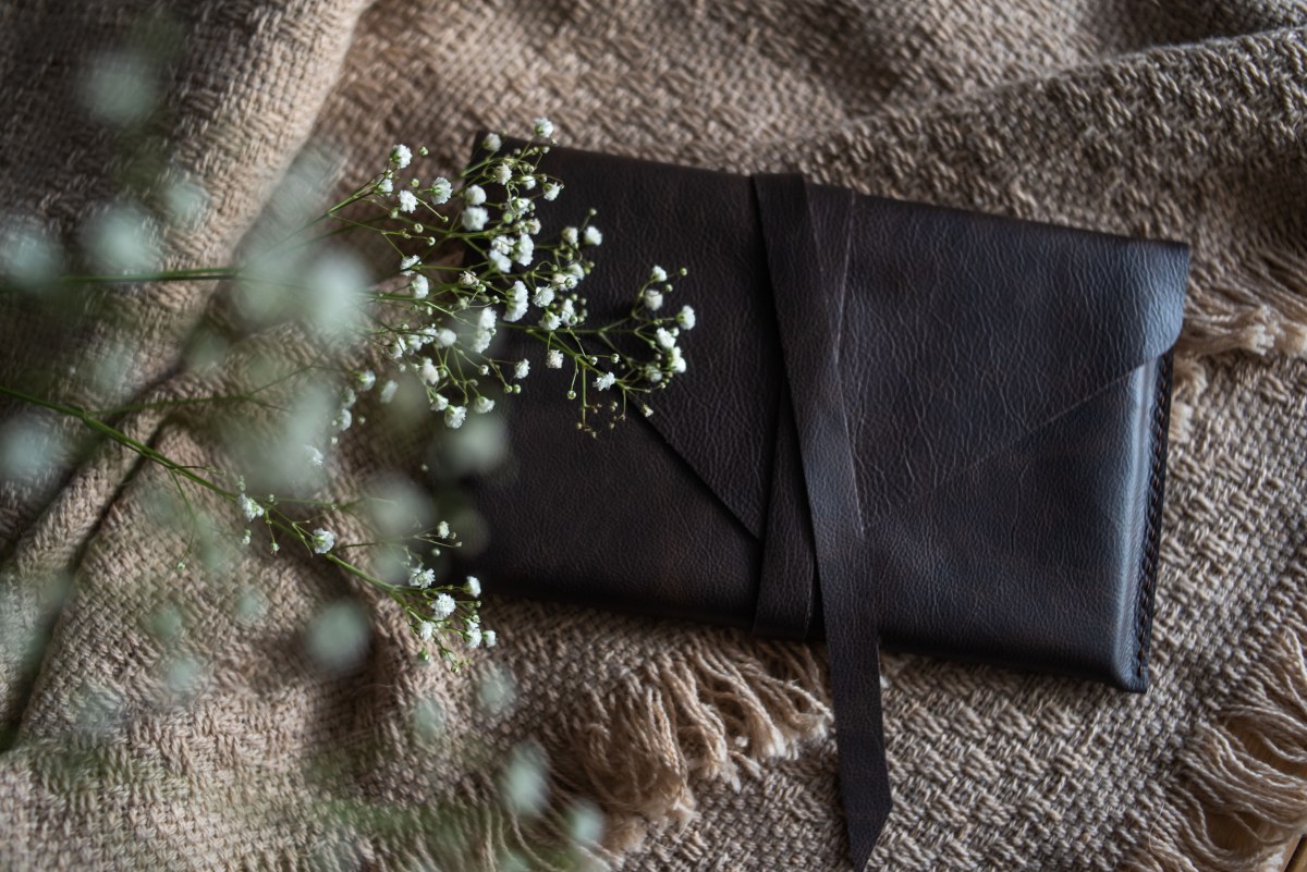 Leather Print Envelope