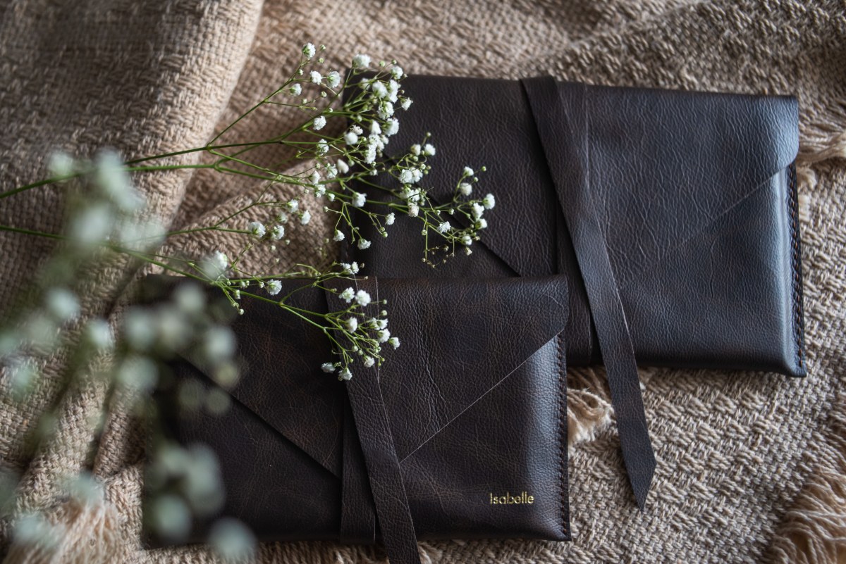 Leather Print Envelope
