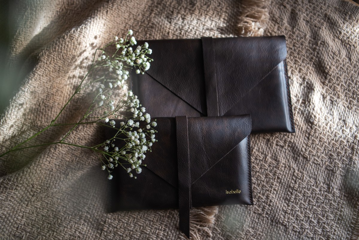Leather Print Envelope