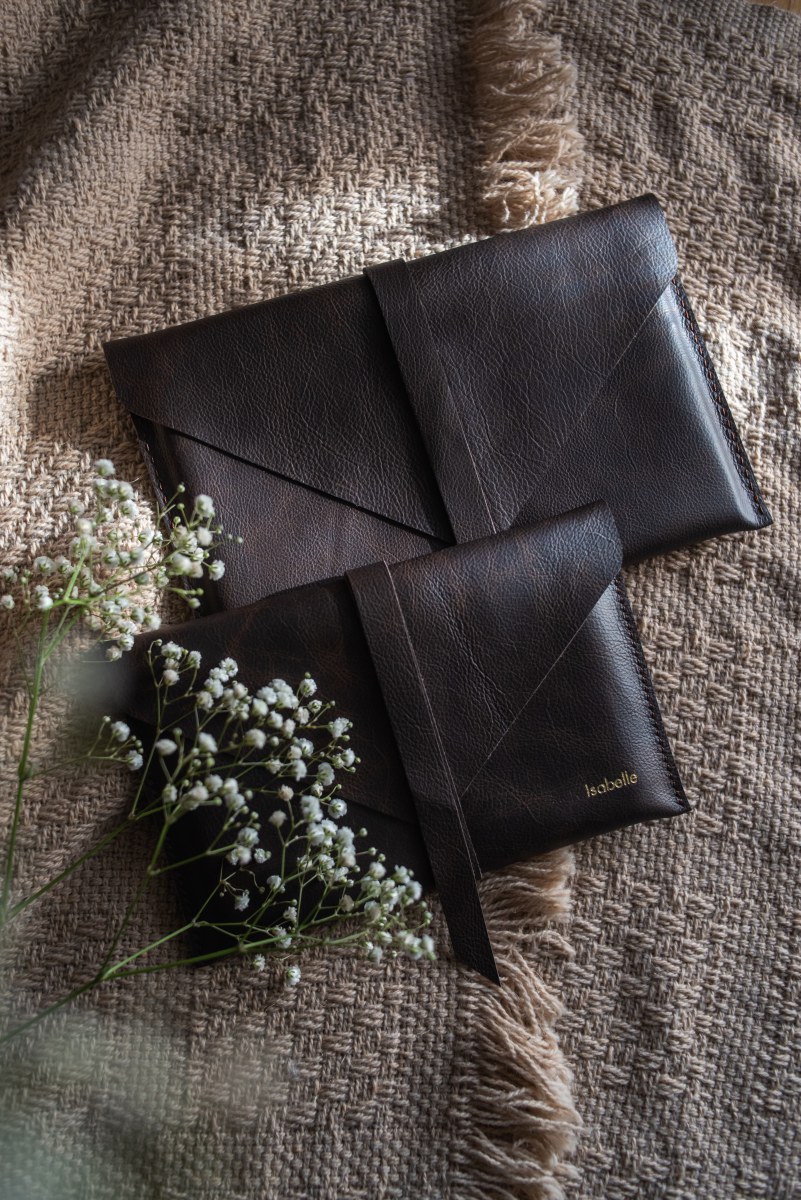 Leather Print Envelope