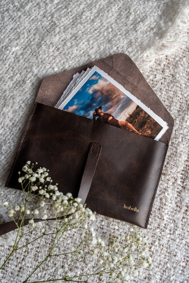 Leather Print Envelope