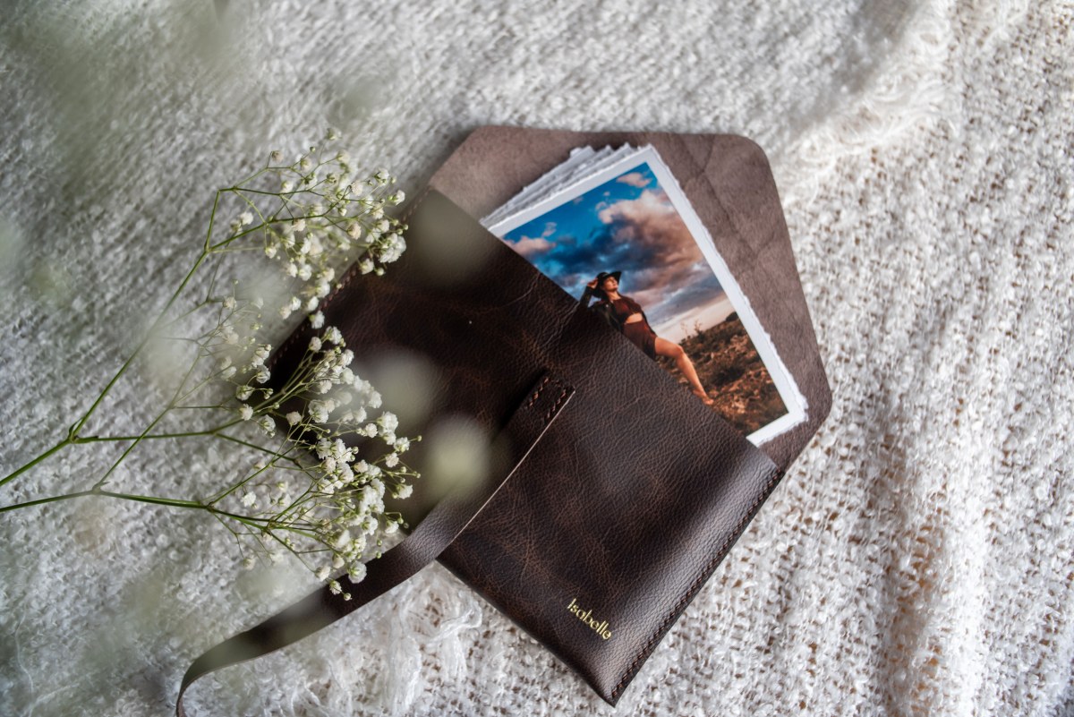 Leather Print Envelope