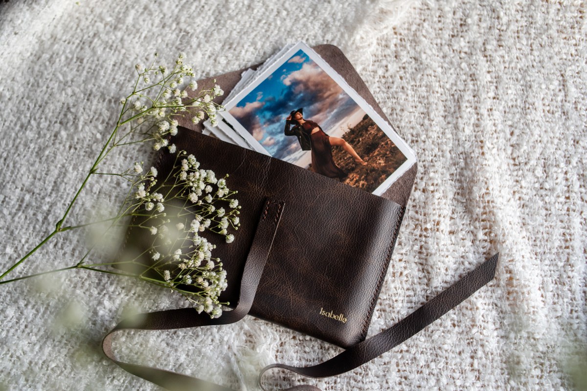 Leather Print Envelope