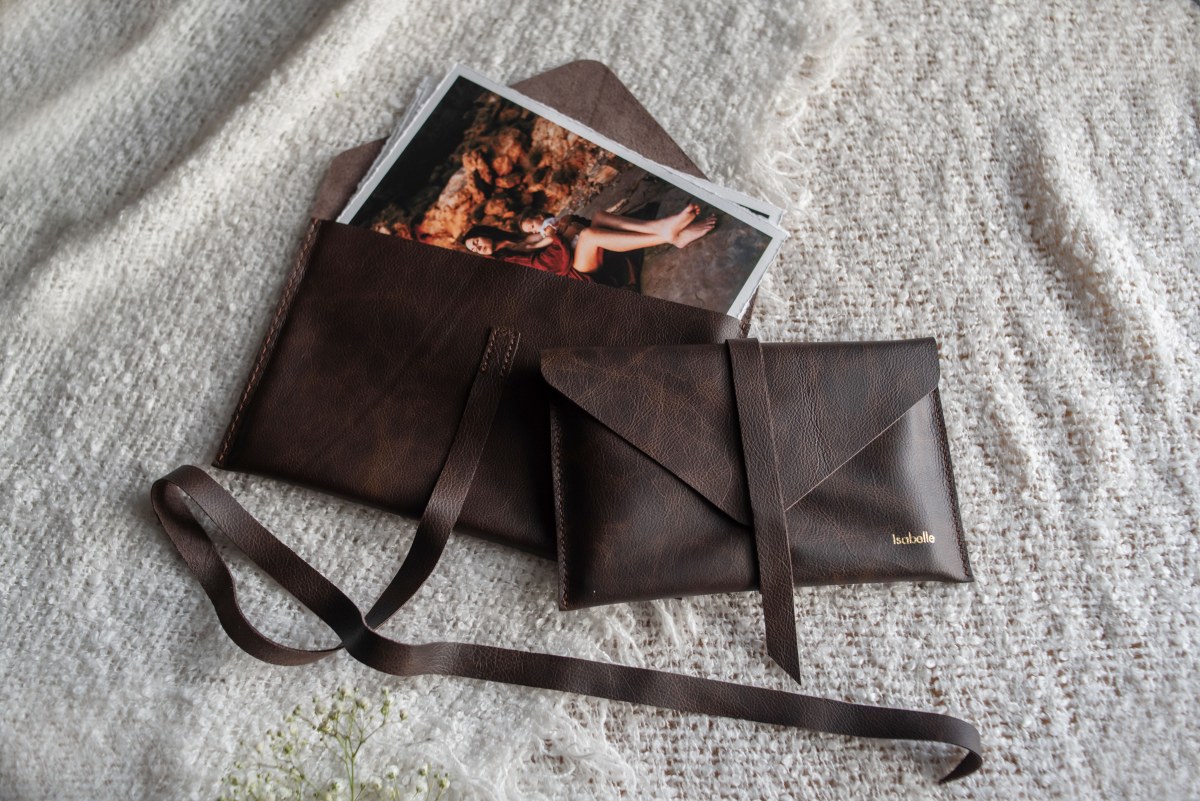 Leather Print Envelope