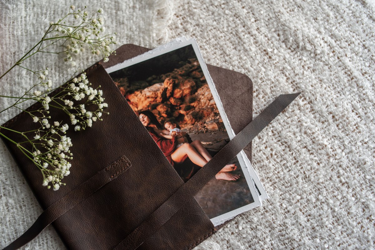Leather Print Envelope