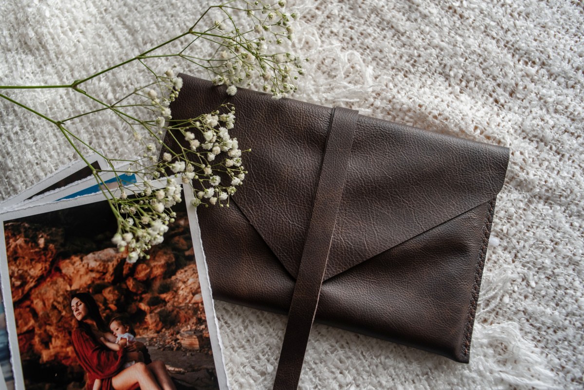 Leather Print Envelope