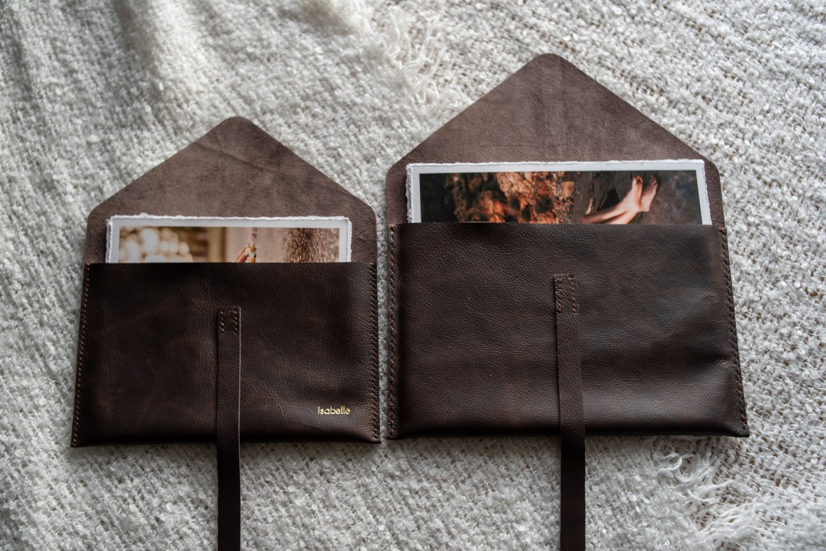 Leather Print Envelope
