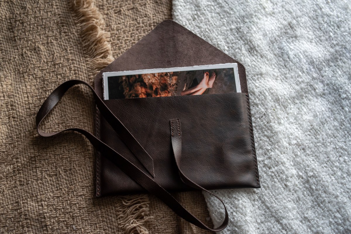 Leather Print Envelope