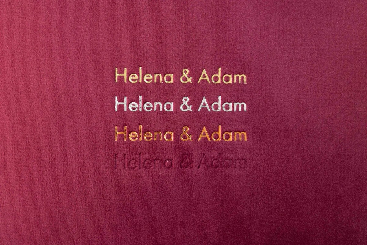 Premium Velvet Embossing Examples